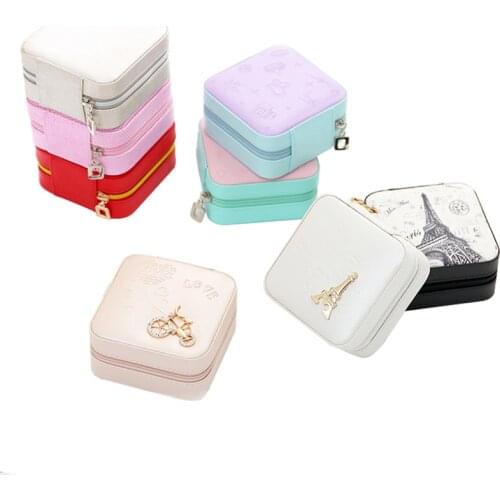Jewelry Display Box Jewelry Organizer Box Necklace Earrings Ring Box Case Earring Display Jewlery Box Storage with Mirror