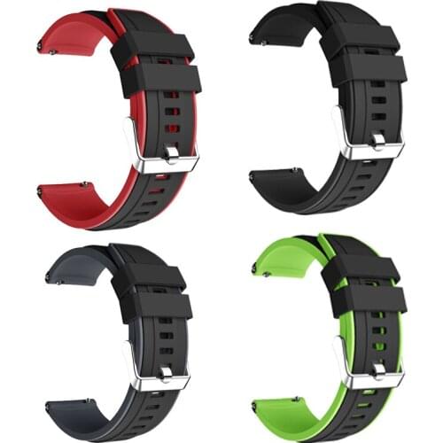 20mm 22mm Silicone Watchband for Samsung Galaxy Watch 42mm 46mm Active2 40mm 44mm Gear S2 S3 Strap Band For Galaxy watch3 45 41