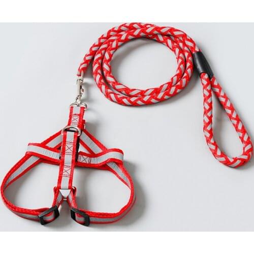 Dog Hand Holding Rope Reflective Dog Chain Luminous Dog Rope Dog Chest Strap Pet Supplies