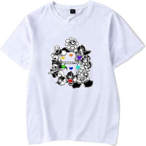 Undertale T Shirt Harajuku Cute Clothes Punk Vintage T-shirt Men Women Cartoon T Shirt Loose Fashion Gothic T-shirt Dropshipping