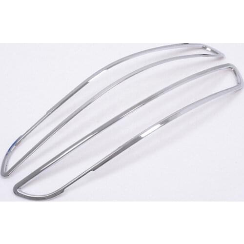 ABS Chrome Rear Fog Lights Lamps Surround Cover Trims For Audi Q5 2010 2011 2012