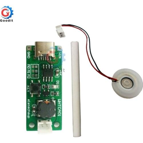 1pcs USB Mini Humidifier DIY Kits Mist Maker and Driver Circuit Board Fogger Atomization Film Atomizer Sheet Mini Oscillating