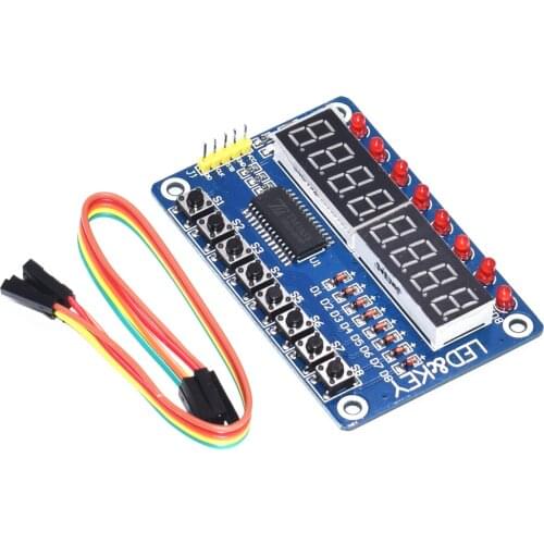 10pcs Key Display For AVR Arduino New 8-Bit Digital LED Tube 8-Bit TM1638 Module