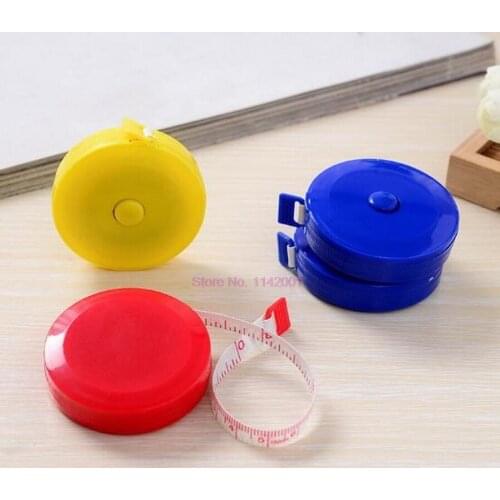 1000pcs Tape Measures Portable Retractable Ruler Children Height Ruler Centimeter Inch Roll Tape Random Color