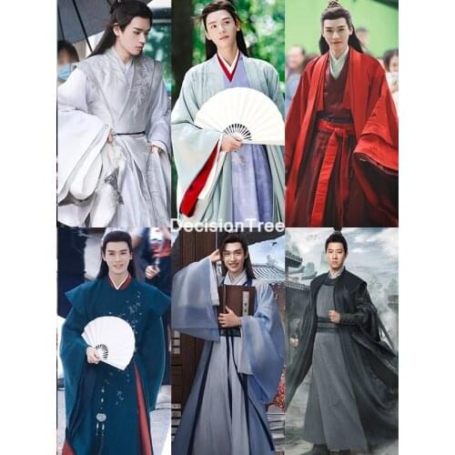 2021 tv play hanfu word of honor ancient traditional chinese men hanfu stage folk dance costume national ancient cosplay