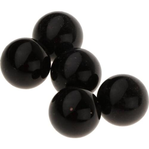 5Pcs 25mm White MARBLES Children Glass Toys Traditional Games Party