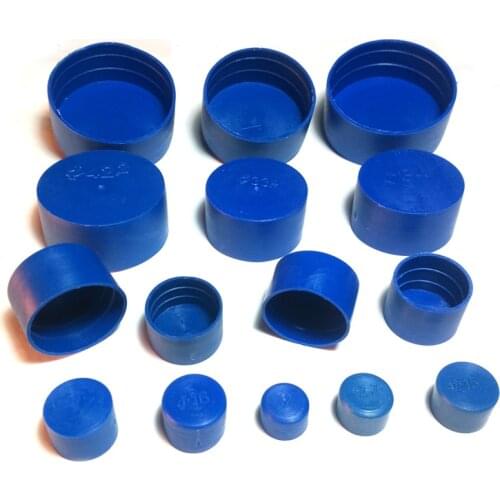 6.3-355.6mm tube insert end blue PE plastic pipe outer cover flange cap thread protector Protective Caps for flange joint