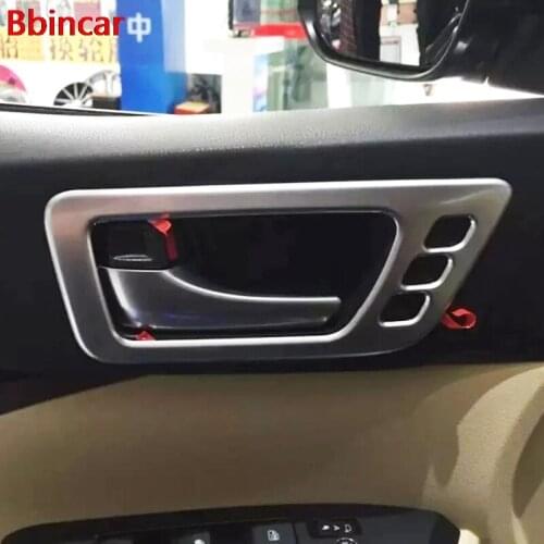 Bbincar ABS Chrome Inner Door Handle Frame Cover Door bowl styling Interior For Toyota Highlander Kluger XU50 2014 2015