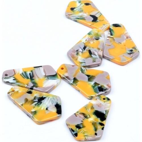 Tortoise Shell Charm,Acetate Acrylic, Geometry pendant ,Boho ,Leopard Print,Earring Parts,Ohrringe finding,26.5x17mm,ACE255