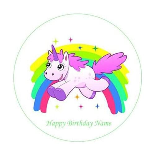 DIY Unicorn Cake Edible Rice Wafer Sugar Icing Paper Cake Decoration Love Gift Kitchen Baking Supply Cakes Decorating Tools