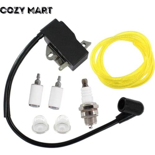 Ignition Coil Spark Plug Fuel Filter Line Kit For HUS 125E 125C 125L 125R 125RJ 128R 128LD 128C 128CD Trimmer Brushcutter 545046