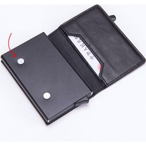New Magnetic RFID Blocking Card Holders Fashion Men Women Credit Card Wallet Metal Card Case Aluminum Slim ID Bank Card holder