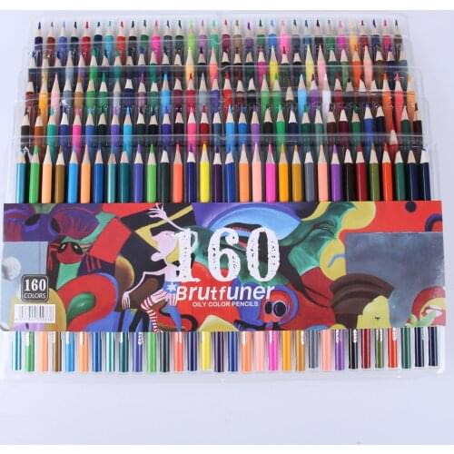 48/72/120/160/180 Professional Oil Color Pencil Set Watercolor Drawing colored pencils wood colour coloured pencils