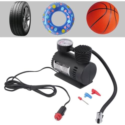 New Mini 12V Inflator Pump Toys Sports Electric Pump Portable Mini Compact Compressor Pump Tyre Air Inflator Hot Sale