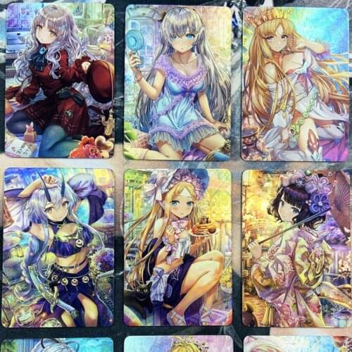 Original 9Pcs/Set Flash Card fate fgo fate/grand order Sexy Goddess Collection Card TCG Game Cards cartas Birthday Gift