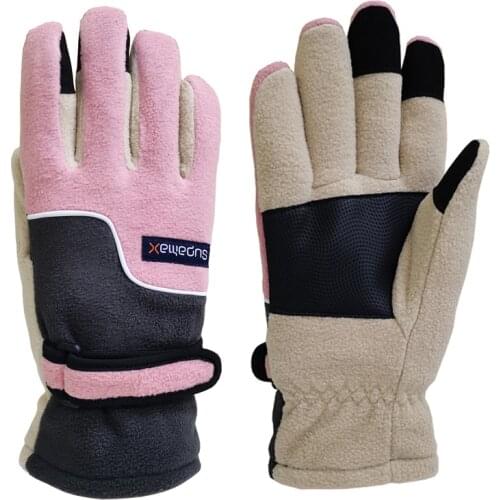 Outdoor Garden Walking Riding Anti Slip Fluff 3M Windproof Household Warm Women Gloves Winter Touch Scree 2020 For Cold Weather