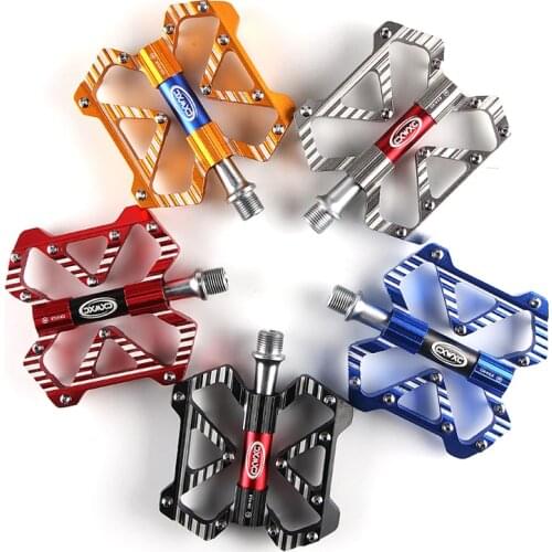 Mountain Bike Pedal MTB Pedal Bicycle Flat Pedals Aluminum Alloy Cycling Anti-skid 3 Bearings Platform Pedal Bicycle Accessories