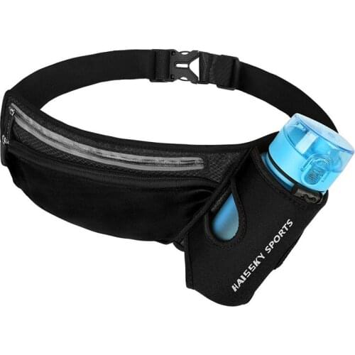 Running Belt with Water Bottle Holder Hydration Waist Pack Men Women Cycling Walking Hiking Reflective Fanny Pack for 7'' Phones