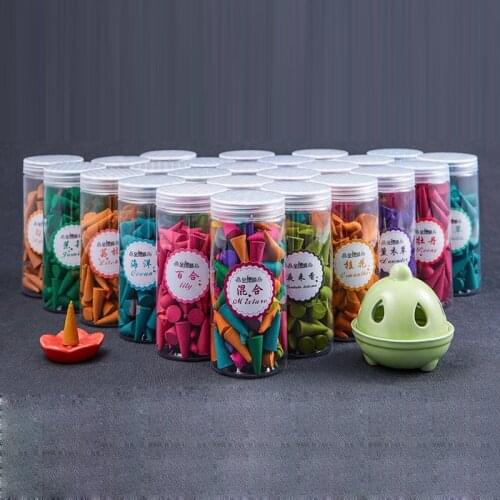 Natrual Incense Cones 200/370pcs Lots Bulk Indian Incense Lavender Mint Sandalwood Cone Incense Not Backflow Incense Cones