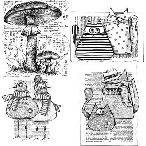 Cute Animals Clear Transparent Silicone Stamp for Scrapbooking Diy Craft Decoration Soft Stamp Handmake Design Photo Card Make