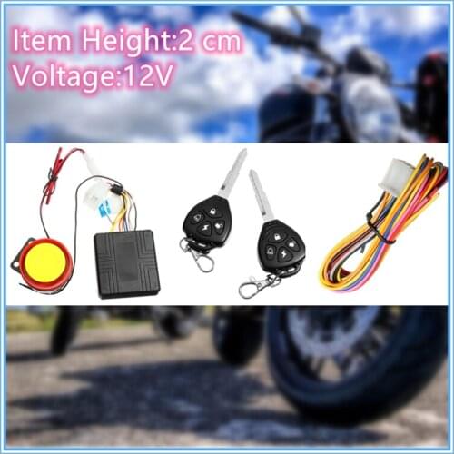 Motorcycle Burglar Alarm Remote Activated Motorcycle Alarm with Remote Control/Buttons Moto Scooter DirtBike Theft Protection
