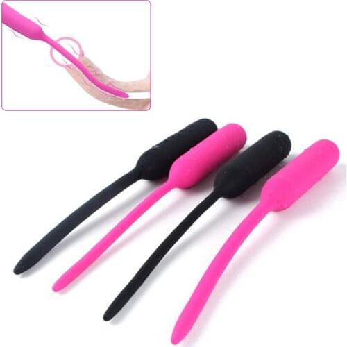 10 Frequency Urethral Vibrator Catheter Penis Plug Vibrating Urethral Plug Penis Insertion Urethra Sound Dilator for Men XN0125