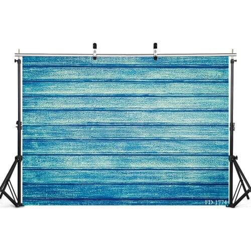 The Old Board Blue Wood Grain Vinyl Backdrop Photography Prop For Children Baby Portrait Food Cake Photo Studio Background Decor