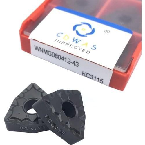 WNMG080412 43 KC3115 Carbide Inserts External Turning Tool WNMG 080412 Blade CNC Lathe Tools Cutting High Quality For Cast Iron