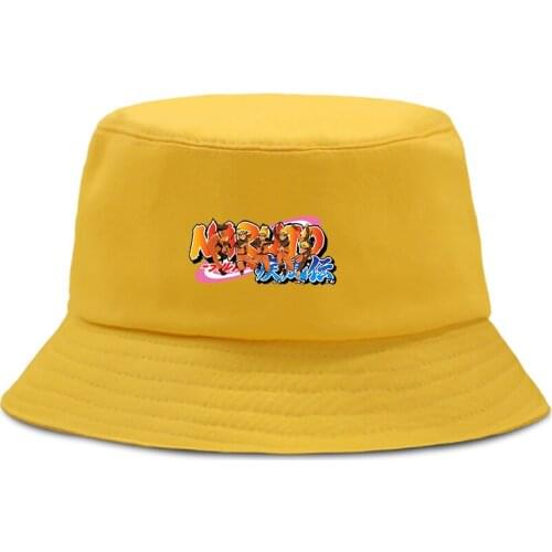 Japanese Anime Sasuke Funny Cartoon Casual Harajuku Unisex Casual Fishing Hats Fashion buckey hat