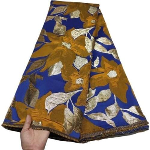 Yellow High Quality African Nigerian Tulle Lace Fabric Organza Embroidery Guipure Party Gown Dress Brocade Jacquard French 5Yard