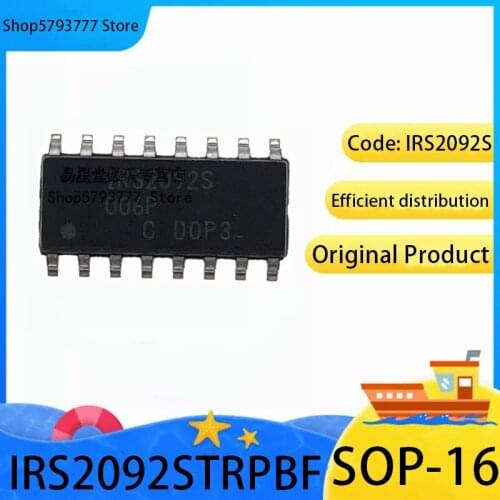 5PCS-50PCS Brand new original authentic IRS2092STRPBF SOP-16 IRS2092 SOP16 code: IRS2092S digital audio amplifier