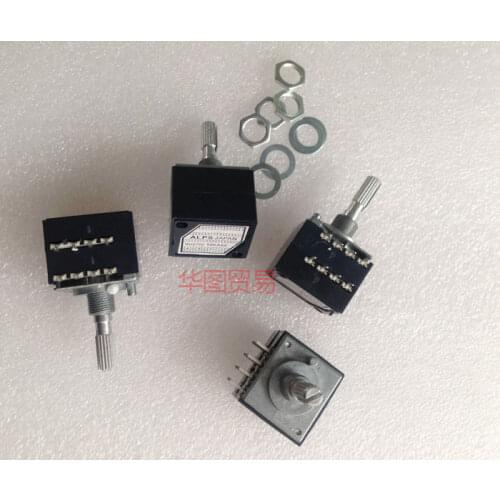 10pcs for ALPS RH2702 A50K A100K Dual 8 Feet Potentiometer / stereo speaker amplifier volume potentiometer 2702 50KA 100KA