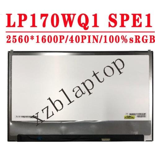 17.0 inch 2560*1600IPS 40PIN EDP 100%SRGB LP170WQ1-SPE1 LP170WQ1 SPE1 For LG Gram 17Z990 LCD Display Screen Matrix Replacement