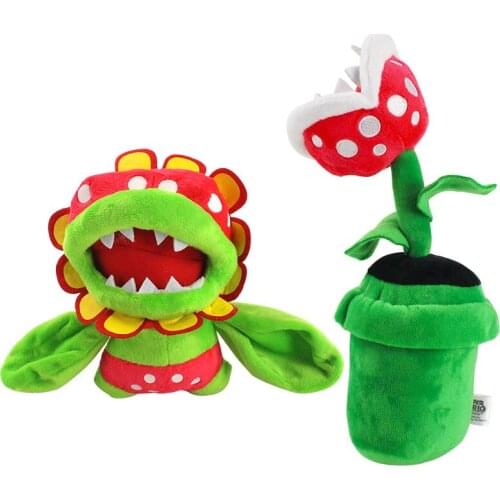 17-26cm Anime Piranha Plant Plush Toys Soft Stuffed Corpse Flower Petey Gifts For Kids Children