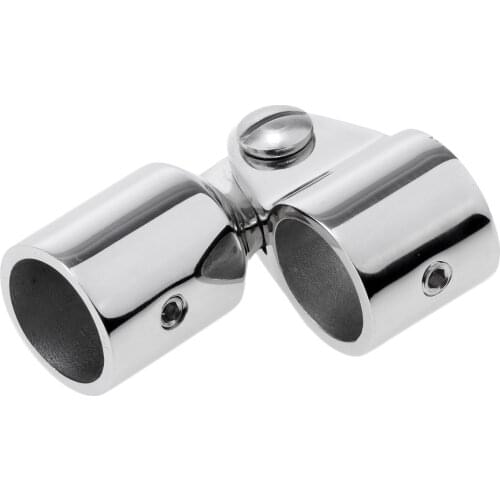 1X Marine Boat Deck Hinge Mount with 0.9 inch (22mm) Eye End Cap Bimini Top Fitting