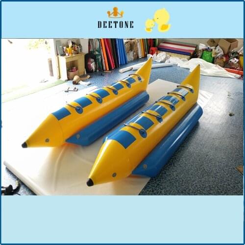 5 person seat inflatable flying fish banana boat, inflatable flying fish/ocean drag forward game, with an air pump