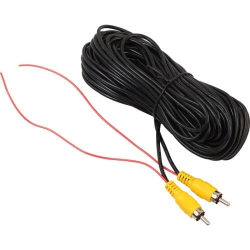 8 Pieces Car RCA Video Extension Cable for Auto Backup Camera Monitor Rear View Parking System 20ft