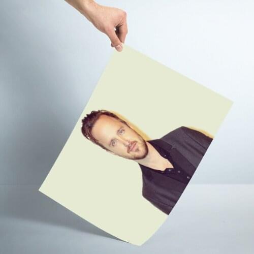 Aaron Paul Poster Custom Satin Poster Print cloth fabric wall poster print Silk Fabric Print No Frame Bedroom Decoration