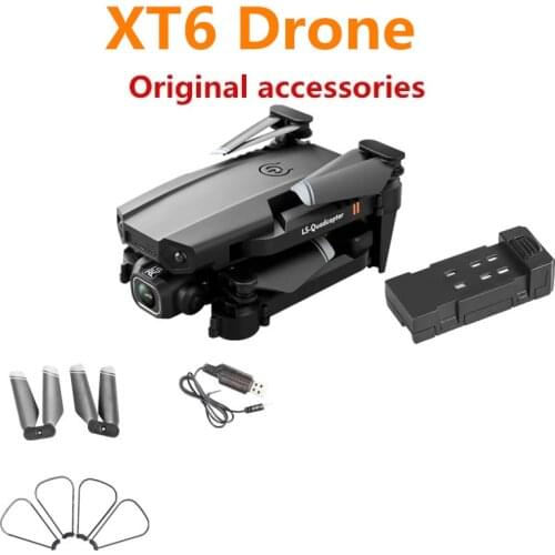 XT6 Drone Battery 3.7V 500Mah /Propeller Blade / USB Charging Line/ For XT6 mini Drone Spare Parts Original Accessories