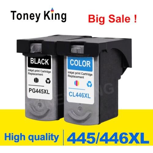 Toney King PG445 Ink Cartridge PG 445 CL446 CL 446 For Canon pixma MX494 MG2440 MG2540 MG2940 MG2942 MG2944 IP2840 printer