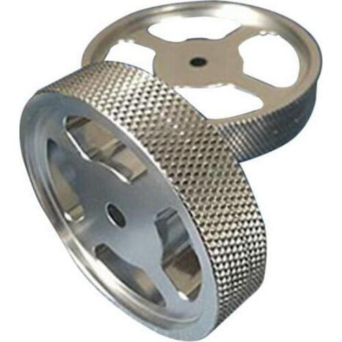 2pcs 300mm circumference wear-resistant metal wheels for rotary encoder