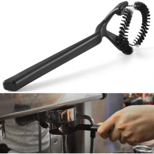 Coffee Machine Brush Cleaner Coffee Maker 58mm Espresso Group Head Cleaning Round Brushes Barista Grinder cleaning Tools