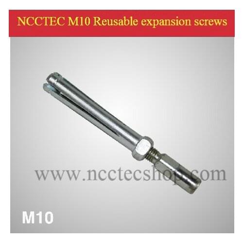 M10 Reusable expansion Screws FREE shipping specially for fixing the NCCTEC desktop drill in soft floor or wall