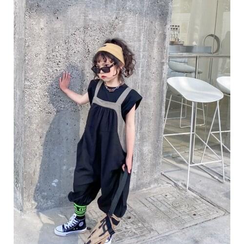 Fashion Summer Baby Girls Clothes Sets Boys Suit T-shirt +overalls Pants Suit Baby Girls Outside Wear Sports Suit Clothing Sets