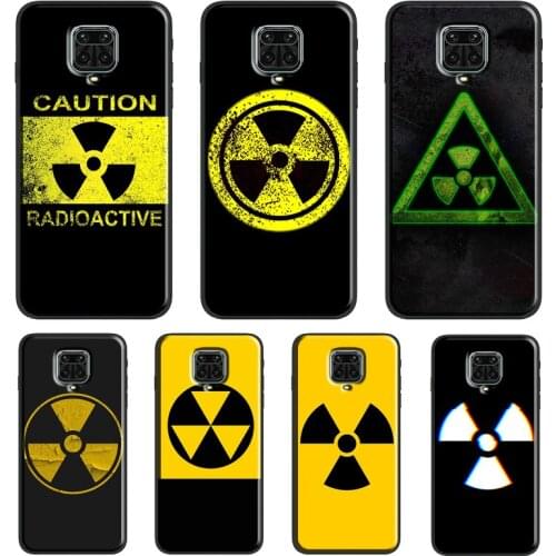 Nuclear Radiation Warning Sign For Xiaomi Redmi Note 10 7 8 9 Pro Note 8T 9S Soft Case For Redmi 9T 9A 9C K40 Pro Cover