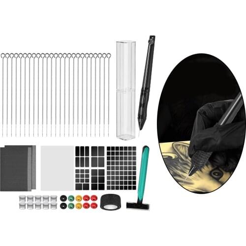 Hand Poke and Stick Tattoo Kit DIY Tattoo Needles Set Tattoo Handmade Needles Accessory