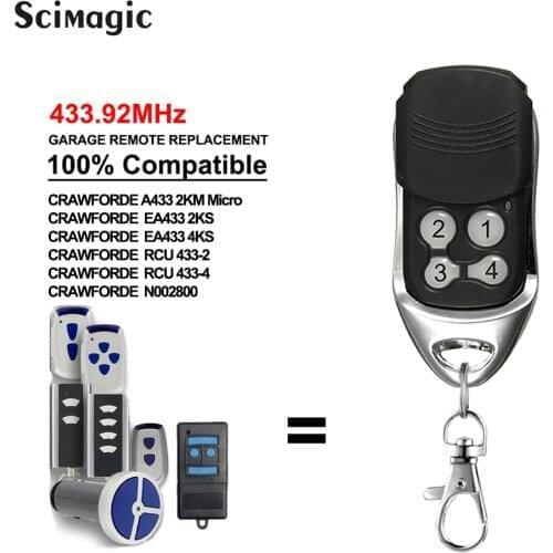 Normstahl Crawford garage remote Normstahl EA433 remote control garage door 433.92mhz rolling code remote control gate control