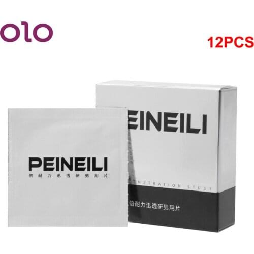 OLO 12pcs/box Male Delay Wipes Men Lasting Sex Wipes Lasting 60 Minutes Delay Ejaculation Enhancer Pleasure Natural Wet Tissue