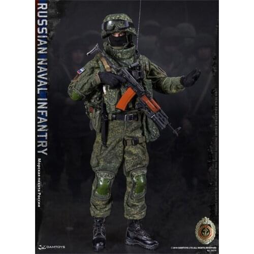 For Sale 1/6th DAM 78070 Russian Naval Infantry Winter Snow Version War Battle Coat Pants Trousers Suit Model For 12inch Doll