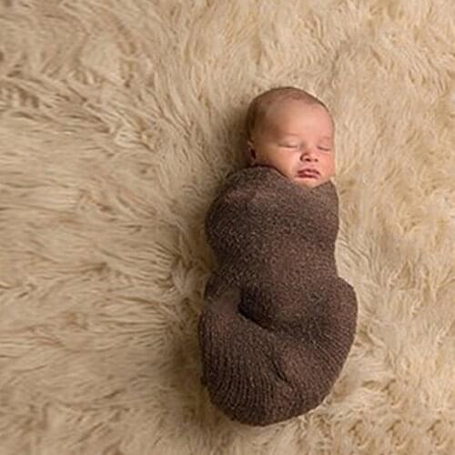 Newborn Photography Props Solid Color Rayon Fabric Baby Photo Props Newborn Stretch Wrap Baby Photography Accessories 45*150cm